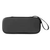 Front view of the closed black Telesin gimbal camera case with wrist strap
