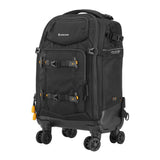 Vanguard Alta Fly 55T G2 22L 4-Wheel Camera Roller & Backpack Angled View Facing Left