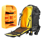 Vanguard Alta Fly 55T G2 22L 4-Wheel Camera Roller & Backpack Interior View with Divider Removed