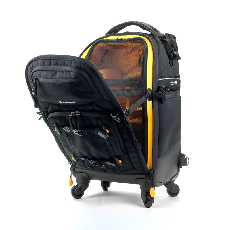 Vanguard Alta Fly 58T 27L 4-Wheel Camera Roller Bag & Convertible Backpack (SPECIAL ORDER) Open Front