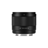 Viltrox AF 50mm f/2.0 Air Lens Sony E Mount Standing Up View