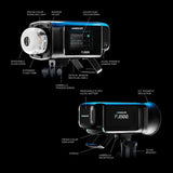 FJ800 800Ws Battery-Powered Touchscreen Monolight Strobe with Bowens S-Type Fitting