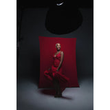 X-Drop 5'x7' Scarlet Red Wrinkle-Resistant Backdrop
