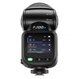 FJ100 M 100Ws Multi-Brand Touchscreen Speedlight Rear View
