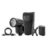 FJ100 S 100Ws Touchscreen Speedlight for Sony Cameras Box Content