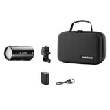 FJ100 100Ws Touchscreen Off-Camera Strobe with FJ Mini AC/DC Battery Box Content