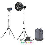 FJ100 100Ws Off-Camera Strobe with FJ-T1 S Trigger for Sony 2-Light Backpack Kit