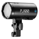 FJ100 100Ws Off-Camera Strobe with FJ-T1 S Trigger for Sony 2-Light Backpack Kit FJ100 Angled Front View
