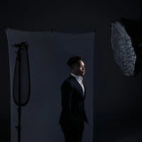 X-Drop 5'x7' High-Key White Wrinkle-Resistant Backdrop