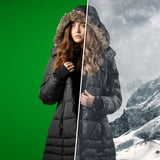 X-Drop 5'x12' Chroma-Key Green Wrinkle-Resistant Backdrop