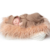 butterfly Baby Posing Pillow used with fabric on top of it