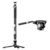 YC Onion Pineta 2.0 Professional Carbon Fibre Camera Monopod with FH60S Fluid Head