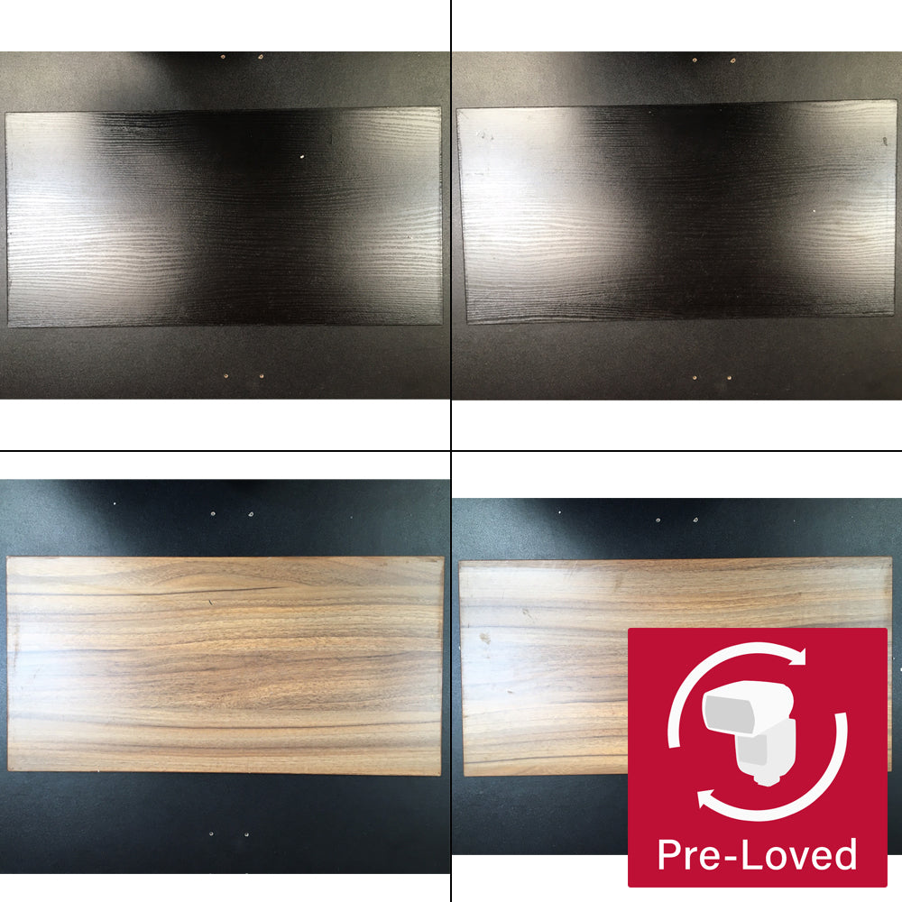 Two Black & Two Brown MDF And Birch Veneer Prop Panels