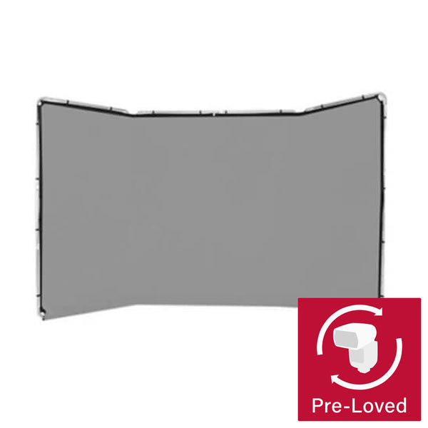 4x2.4m Pure Grey Portable Anti-Wrinkle Photo Wall Backdrop