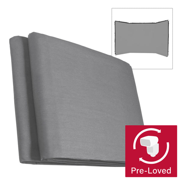 4x2.4m Wrinkle-Resistant Polyester Photo Studio Backdrop - Grey