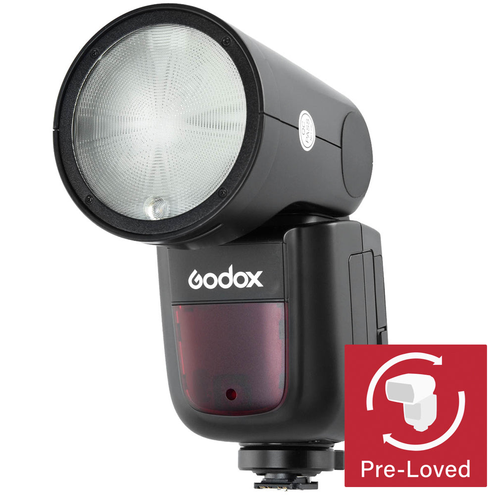 Godox V1 Round-Head TTL Speedlite 1/8000 HSS, 1.5s Recycle Time & Metal Hot-Shoe