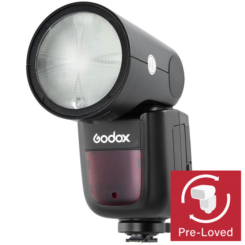 Godox V1 Round-Head TTL Speedlite 1/8000 HSS, 1.5s Recycle Time & Metal Hot-Shoe