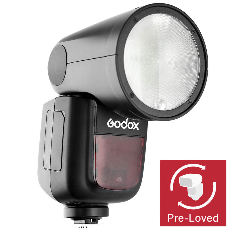 Godox V1 Round-Head TTL Speedlite 1/8000 HSS, 1.5s Recycle Time & Metal Hot-Shoe 