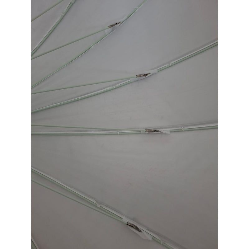 (88") Black/White Strip Fiberglass Parabolic Umbrella Marks on Material