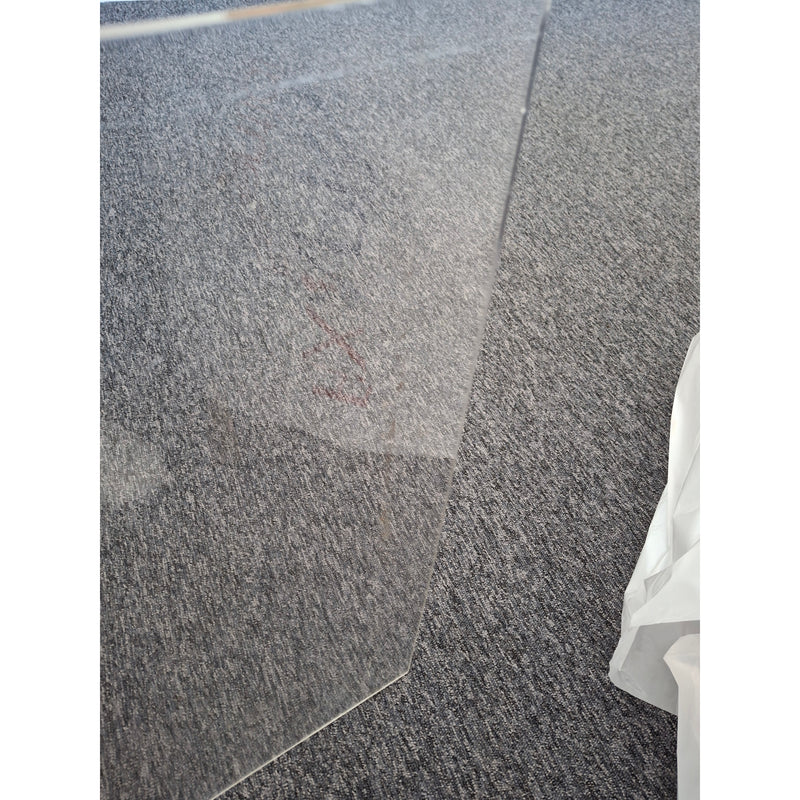 Table Transparent Acrylic Sneeze Guard Divider (60x80cm) Marks on Acrylic