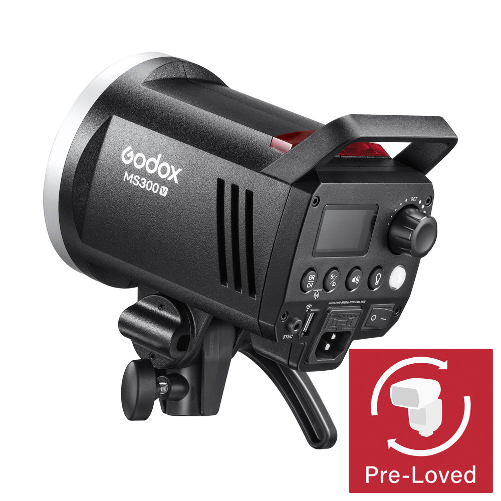 MS300V Super-Compact Studio Strobe Flash with LED Modelling Lamp