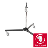 83-125cm Wheeled Folded Tube Stand Low Boy Roller Stand