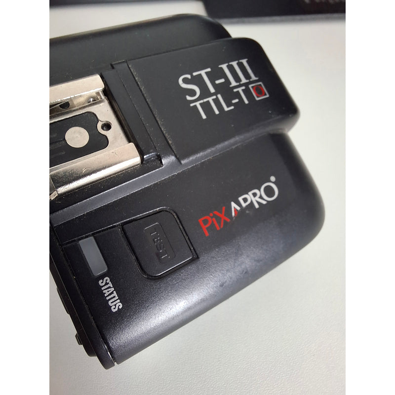 PRO ST-III T 2.4GHz Radio-Controlled Flash Trigger (X1T) - Olympus / Panasonic Marks on Top of Trigger