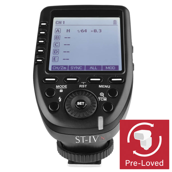 PRO ST-IV 2.4GHz Flash Trigger Wide LCD Display (Godox XPRO) - Nikon