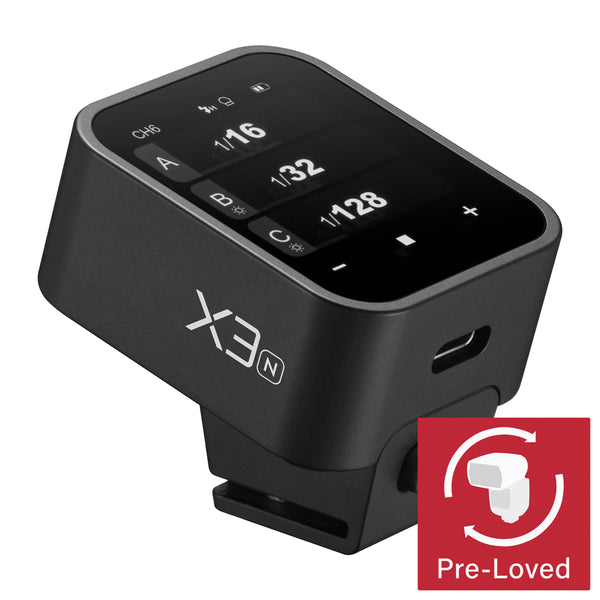 X3 (Xnano) 2.4GHz Compact Touch Screen Wireless Flash Trigger (Nikon)