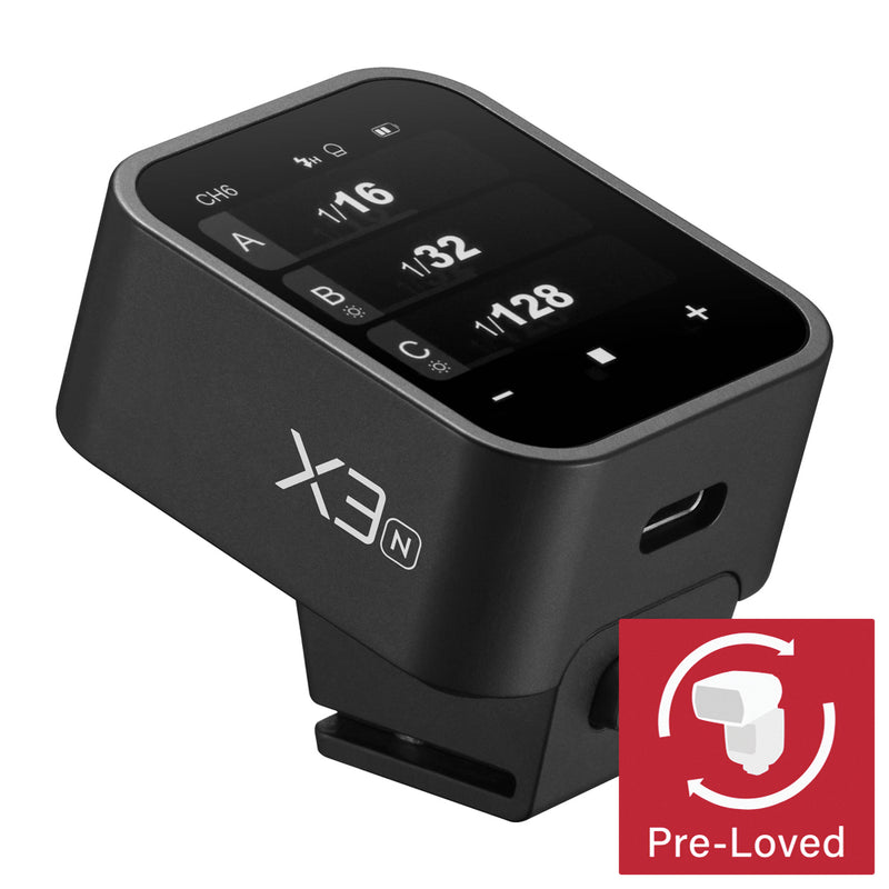 X3 (Xnano) 2.4GHz Compact Touch Screen Wireless Flash Trigger (Nikon)