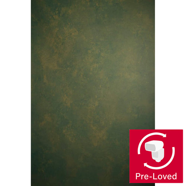 (HP-NS) 1 x 1.35m Green Opal Hand-Dyed Pure Canvas Studio Backdrop