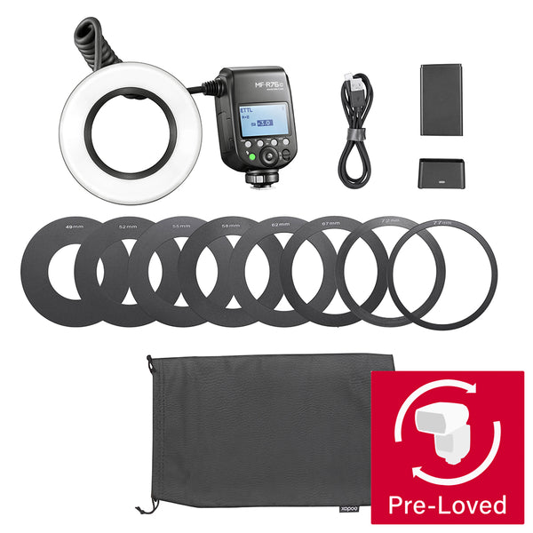 MF-R76 C/N/S On-Camera TTL Macro Photography Ring Flash