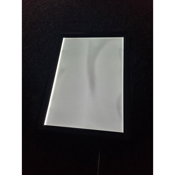 A3 LED Mains Powered Photo Frame Lights On