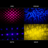 4 Different Gobos Graphic Plates For MagBeam (Pattern 1)
