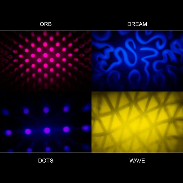 4 Different Gobos Graphic Plates For MagBeam (Pattern 1)