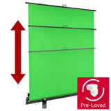 1.5x2m Pull-Up Green Screen Foldaway Background (Broken Clamp)