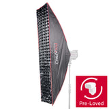 30x140cm (11.8"x55.1") Quick Installation Strip Umbrella Softbox with 4cm Grid (Bowens S-Type)