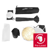 AD-S85S 85cm Godox Fitting 16-sided Portable Parabolic Softbox (Silver Interior)
