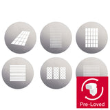 SA09-004 5-Piece Window-Design Gobo Set SA09-001 6-Piece Gobos Set for Godox SA-P, MLP, BFP and BLP Projection Attachments (1 Gobo Missing, Only 5)