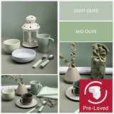 Hard-Wearing Dual-Sided Coated Coloured Paper Background (Light and Medium Olive)