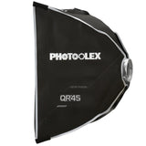 PHOTOOLEX QR45 II 50 x 50cm Easy-Lock Softbox with Grid
