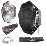 120cm Strong-Sturdy Octagon Umbrella Softbox & Removable Grid For Hensel