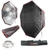 120cm Strong-Sturdy Octagon Umbrella Softbox & Removable Grid For Mutliblitz P-Type