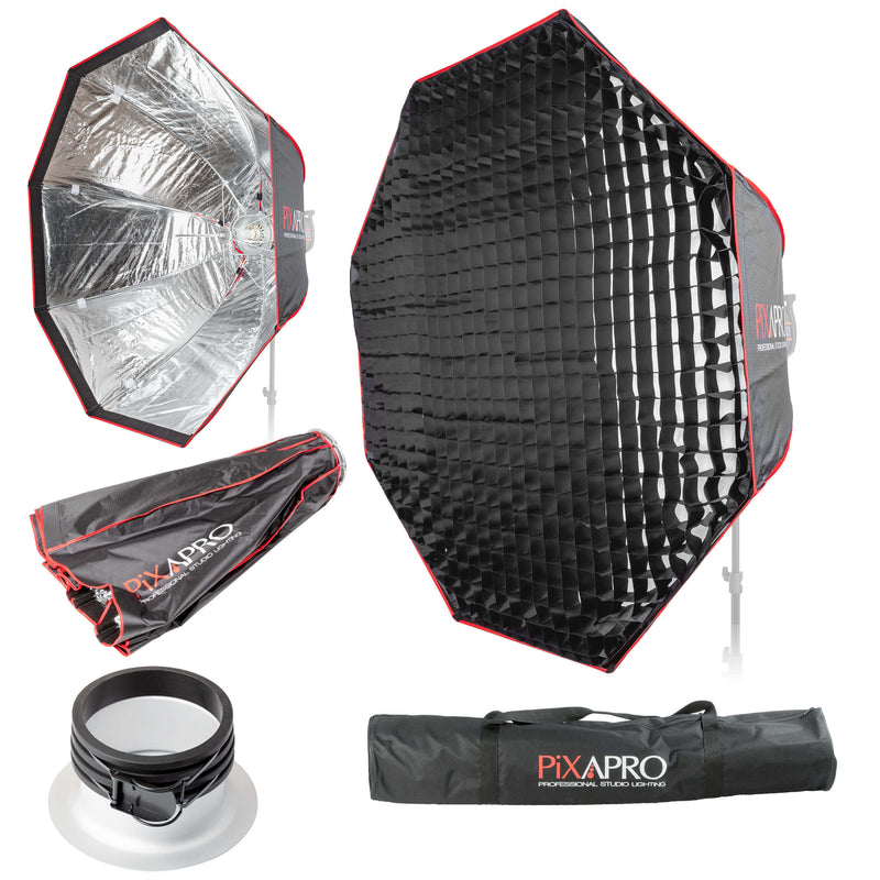 120cm Strong-Sturdy Octagon Umbrella Softbox & Removable Grid For Profoto