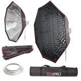 150cm (59") Strong-Sturdy Octagon Umbrella Softbox & Removable Grid For Hensel