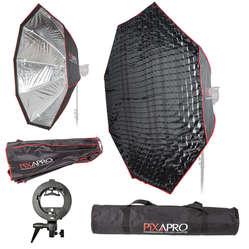 150cm (59") Strong-Sturdy Octagon Umbrella Softbox & Removable Grid For  Speedlite / Bare Bulb