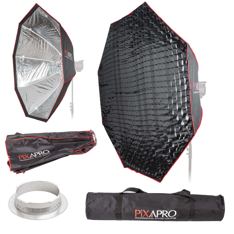 150cm (59") Strong-Sturdy Octagon Umbrella Softbox & Removable Grid For Multiblitz V-Type