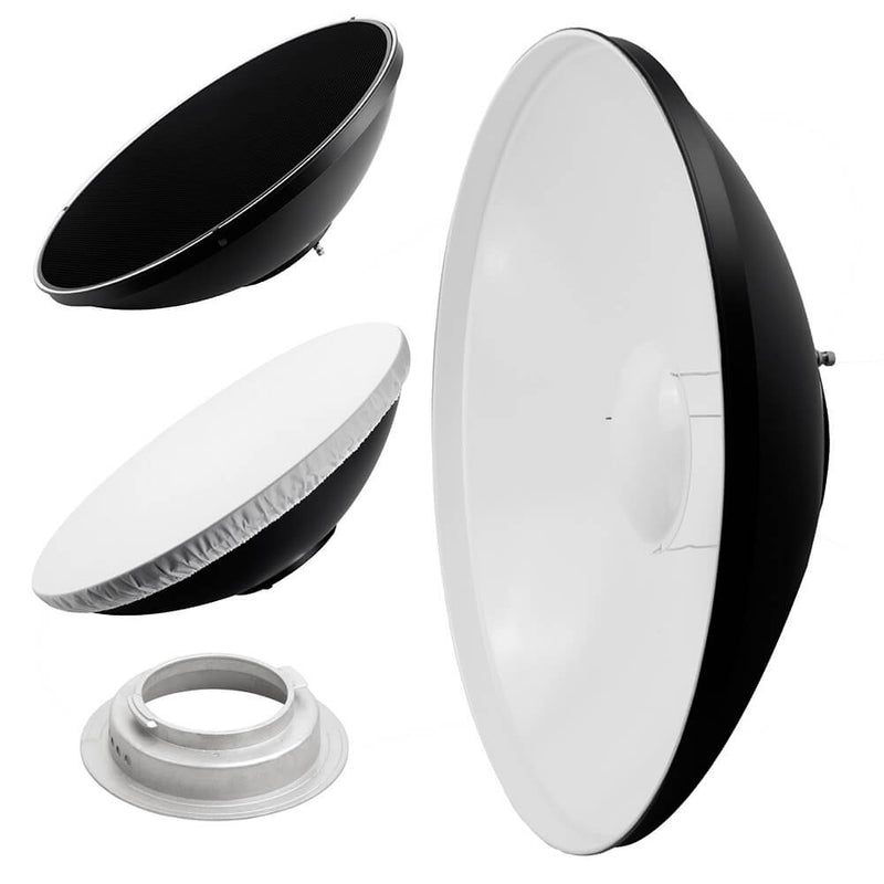 70cm (27.5") WHITE Interior Beauty Dish with Honeycomb Grid For Broncolor (Big)