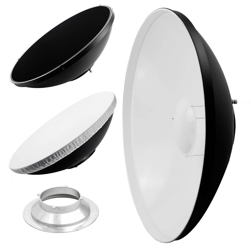 70cm (27.5") WHITE Interior Beauty Dish with Honeycomb Grid For Mutliblitz P-Type