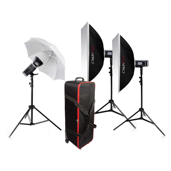 CITI600 TTL Battery Powered Three Head Flash Kit  (GODOX AD600B)